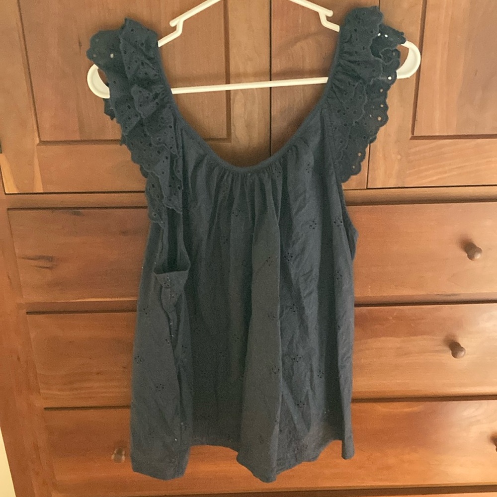 GAP Navy Ruffle Tank Top - Picture 10 of 13
